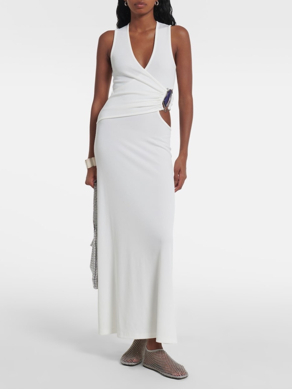 NWT Christopher Esber White Moodstone Maxi Dress - Womens